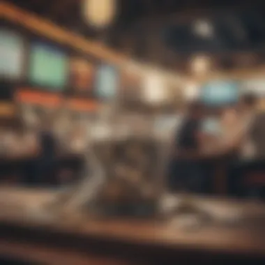 Visual representation of market trends in betting