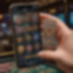 User interface of the BetAmerica Casino app showcasing a vibrant design.