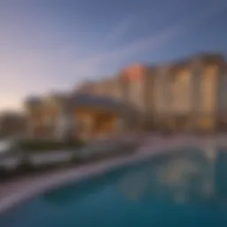 Exterior view showcasing the architectural elegance of Buffalo Creek Casino Hotel