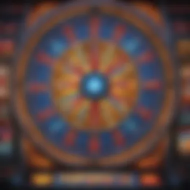 Colorful display of Wheel of Fortune slot machine interface