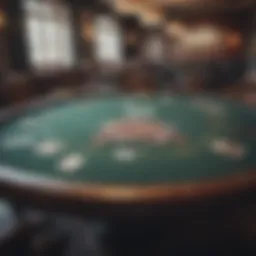 A digital poker table showcasing various card games.