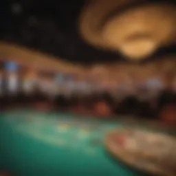 A vibrant view of a Maryland live casino floor bustling with activity and excitement.