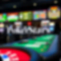 PokerStars logo in a casino setting