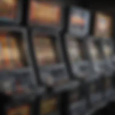 Graph comparing payout percentages of various slot machines