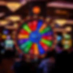Colorful Big Six Wheel at a casino
