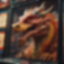 Detailed view of the Wu Dragon slot machine showcasing its vibrant graphics.
