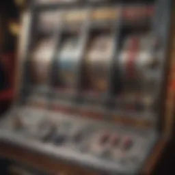 Intricate design of a classic slot machine