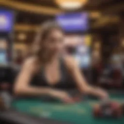 Vibrant online gaming interface