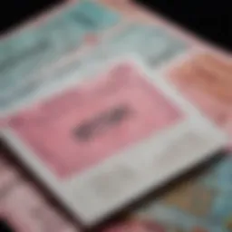 Elegant design of a lottery ticket envelope showcasing modern aesthetics