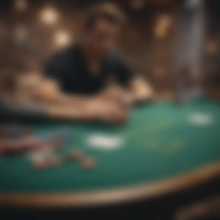 Strategic Poker Table Setting