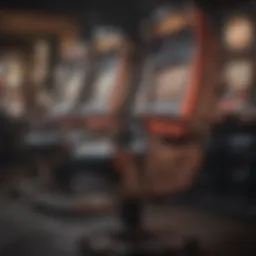 Ergonomic slot machine chair design